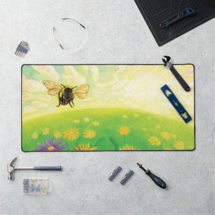 Bumblebee on the Horizon Desk Mat