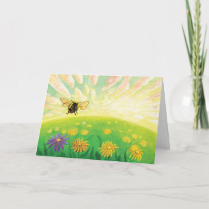 Bumblebee on the Horizon Holiday Card