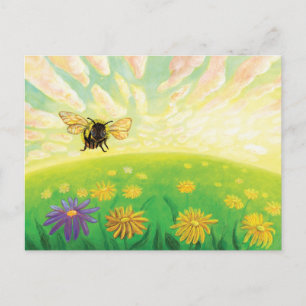 Bumblebee on the Horizon Holiday Postcard