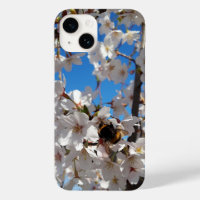 Bumblebee on wild cherry bloom