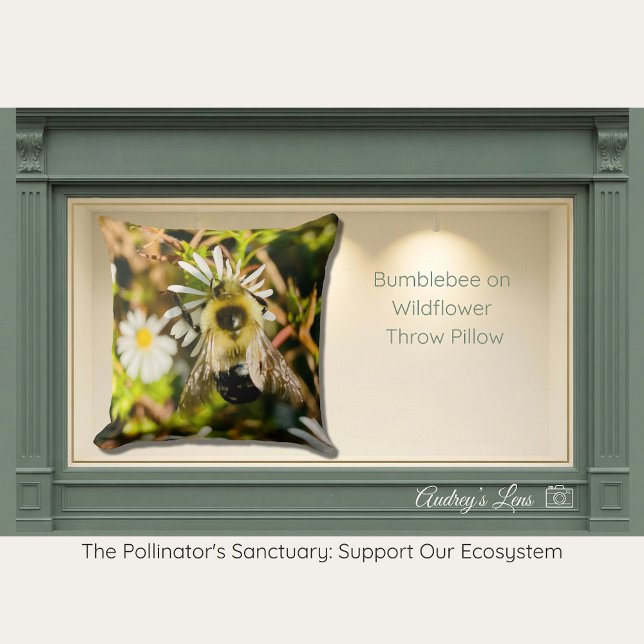Bumblebee on Wildflower Cushion (Creator Uploaded)