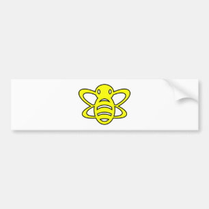Bumblebee or Bumble Bee Honey Queen Wasp Yellow Bumper Sticker