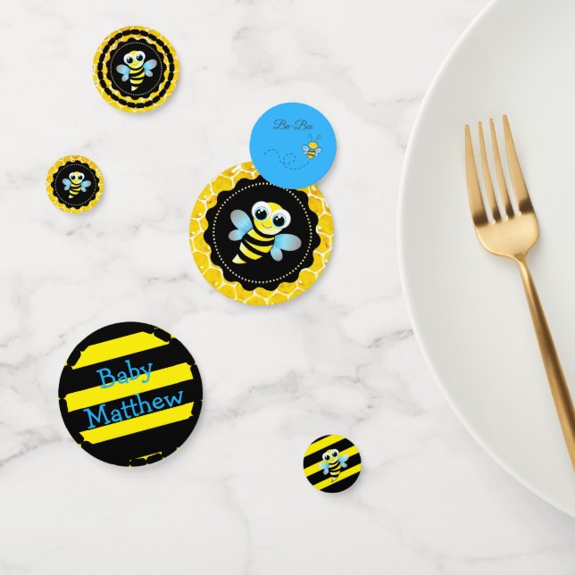 Bumblebee Personalised Baby Shower Confetti (Group)