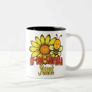 Bumblebee Unbelievable Aunt Two-Tone Coffee Mug