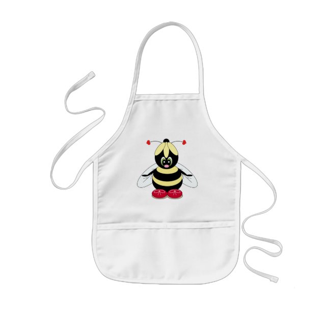 Bumblebee with Flower Hat Apron (Front)