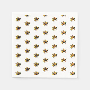 Bumblebees  Collecting Nectar and Pollen Napkin