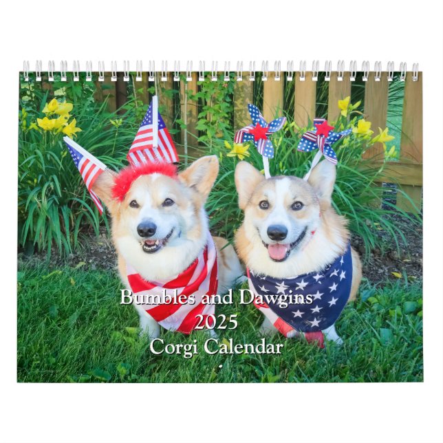 Bumbles and Dawgins 2025 Corgi Calendar  (Cover)