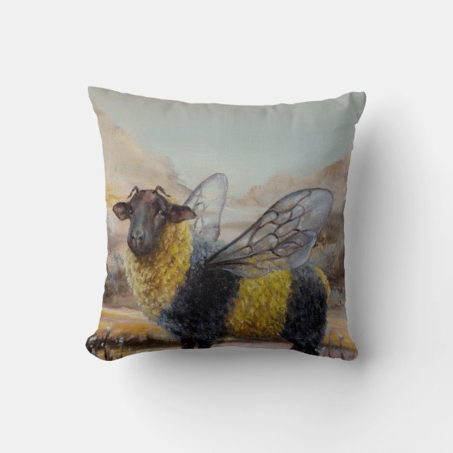 Bumblesheep Cushion (Front)