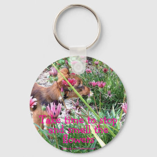 Bumblesnot keychain: The Wee One/Smell the flowers Key Ring