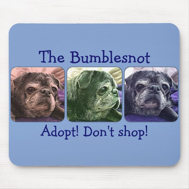 Bumblesnot mousepad: Colour Me Bumble Mouse Mat (Front)