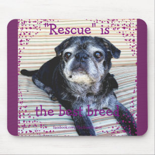 Bumblesnot Mousepad: Rescue is the Best Breed Mouse Mat