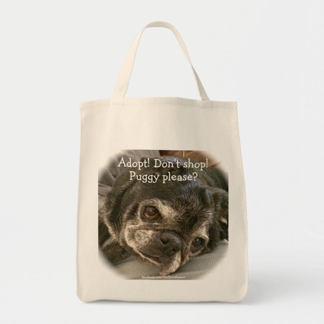 Bumblesnot tote bag: Puggy please? Bag (Front)