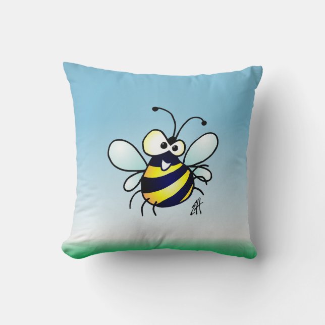 Bumbling Bee Cushion (Front)
