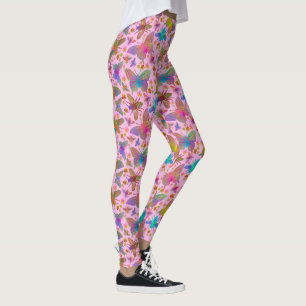Bumbling Butterflies at Sunset Too Leggings