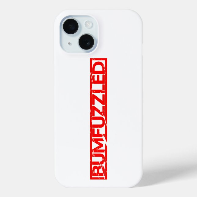Bumfuzzled Stamp Case-Mate iPhone Case (Back)