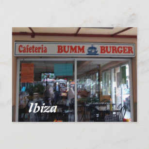 Bumm Burger Ibiza Postcard