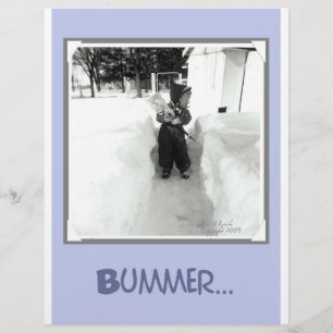Bummer Boy with Snow Shovel Flyer