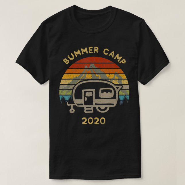 Bummer Camp 2020 Retro T-Shirt (Design Front)