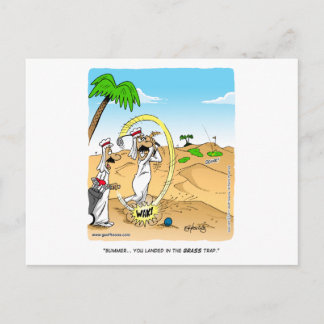 Bummer!.. You hit the grass trap! Postcard