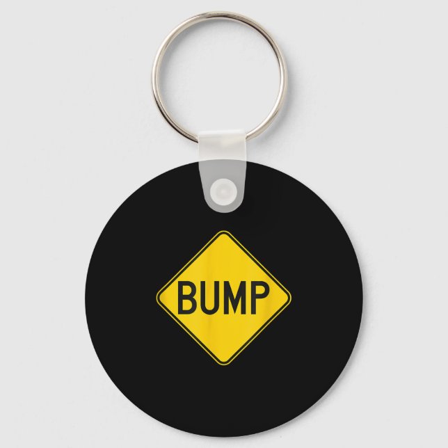 Bump Ahead Mother To Be Cute New Moms Women  Key Ring (Front)