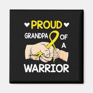 Bump Proud Grandpa Of A Warrior Childhood Cancer A Magnet