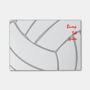 Bump Set Spike Player Volleyball Cells Post-it Notes