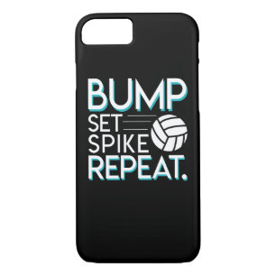 Bump Set Spike Repeat Volleyball Lover Gifts iPhone 8/7 Case