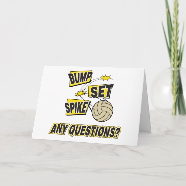 Bump Set Spike Volleyball Gift Card (Front)