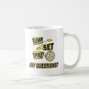 Bump Set Spike Volleyball Gift Coffee Mug