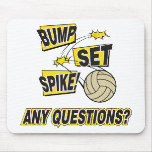 Bump Set Spike Volleyball Gift Mouse Mat