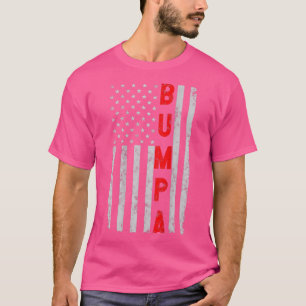 Bumpa Fathers Day Patriotic grandpa Distressed Ame T-Shirt