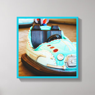 Bumper car amusement park canvas