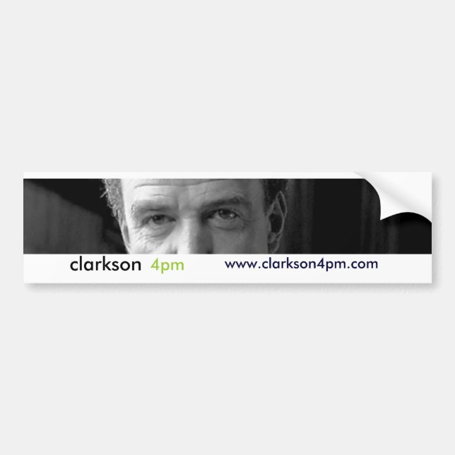 Bumper clarkson 4pm bumper sticker (Front)