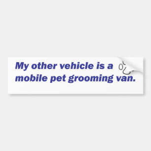 Bumper - My Other Vehicle...Van Sticker