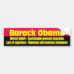 BUMPER_NOBAMA_108 BUMPER STICKER