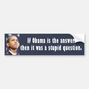 BUMPER obama 02 Bumper Sticker