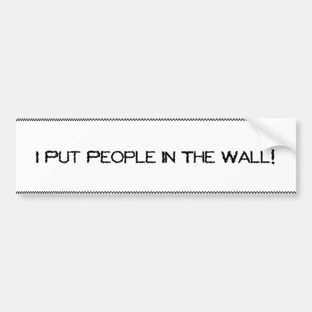 Bumper People Bumper Sticker (Front)