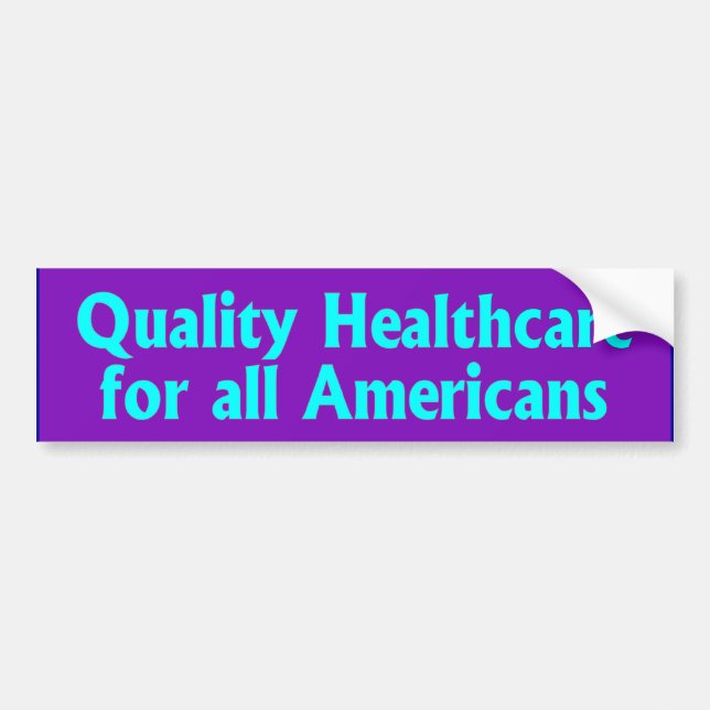 BUMPER quality healthcare Sticker (Front)