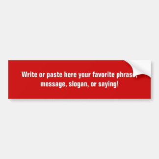 Bumper Sticker