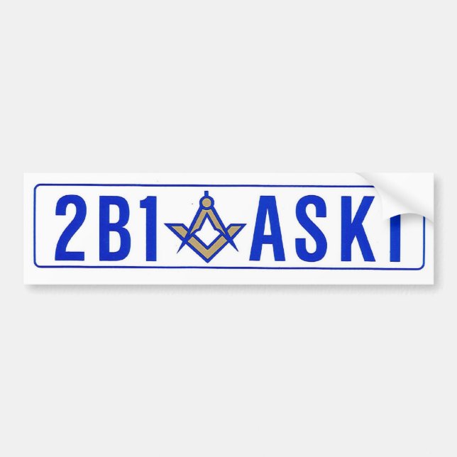Bumper Sticker - 2B1 ASK1 (Front)