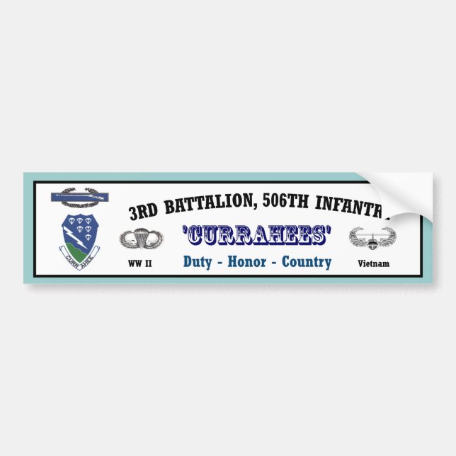 Bumper.Sticker - 3-506th Vietnam Bumper Sticker (Front)