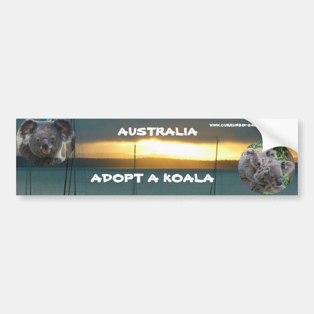 Bumper Sticker ADOPT A KOALA AUSTRALIA (Front)