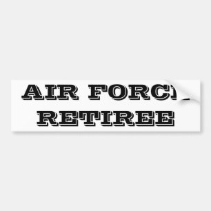 Bumper Sticker Air Force Retiree