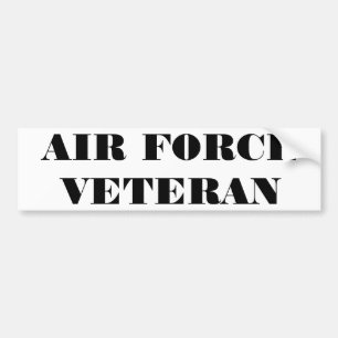Bumper Sticker Air Force Veteran