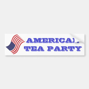 Bumper Sticker-AMERICAN TEA PARTY Sticker