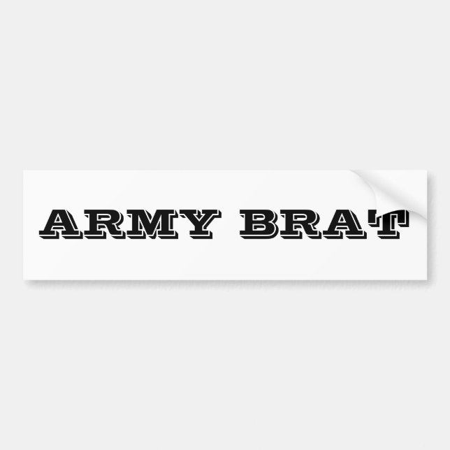 Bumper Sticker Army Brat (Front)
