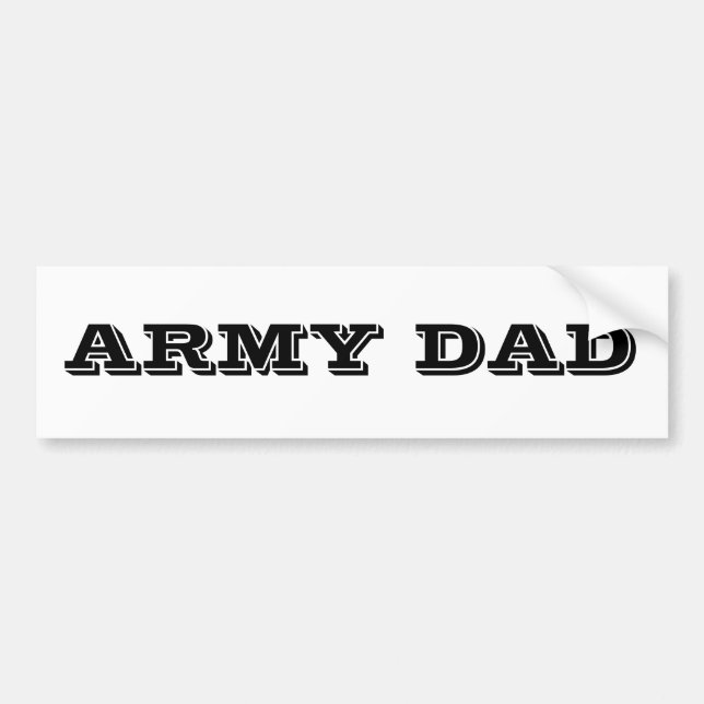 Bumper Sticker Army Dad (Front)