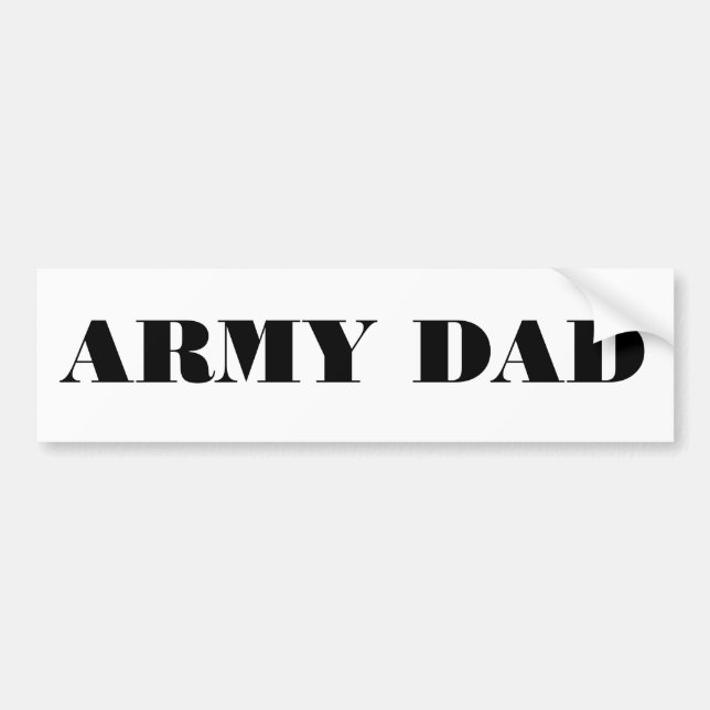 Bumper Sticker Army Dad (Front)