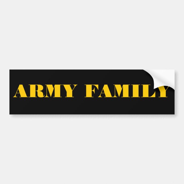 Bumper Sticker Army Family (Front)