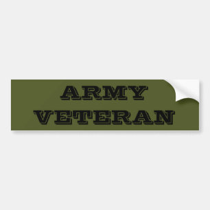 Bumper Sticker Army Veteran